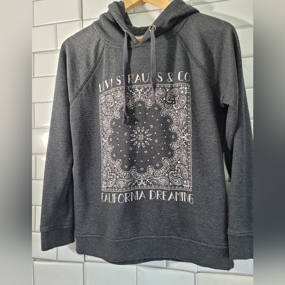 Levi’s Straus & Co California Dreaming Hoodie Sweatshirt Medium Weight Graphic P - Picture 2 of 6